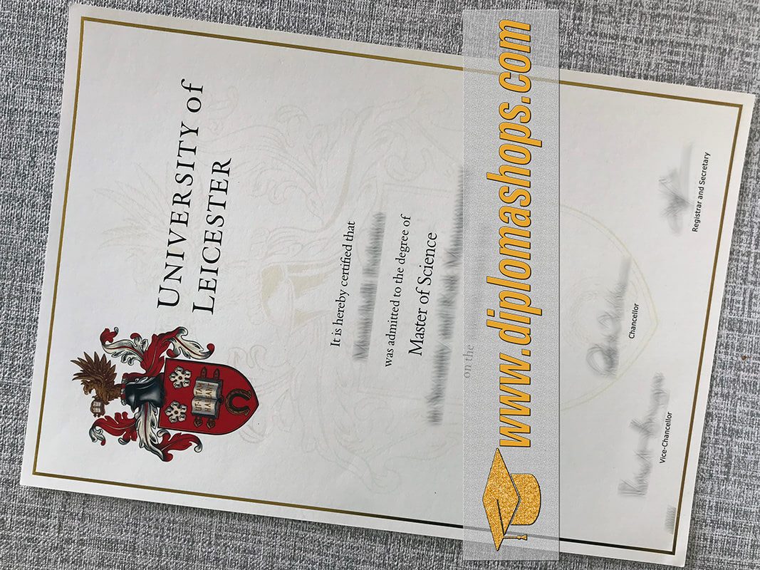 University of Leicester degree certificate