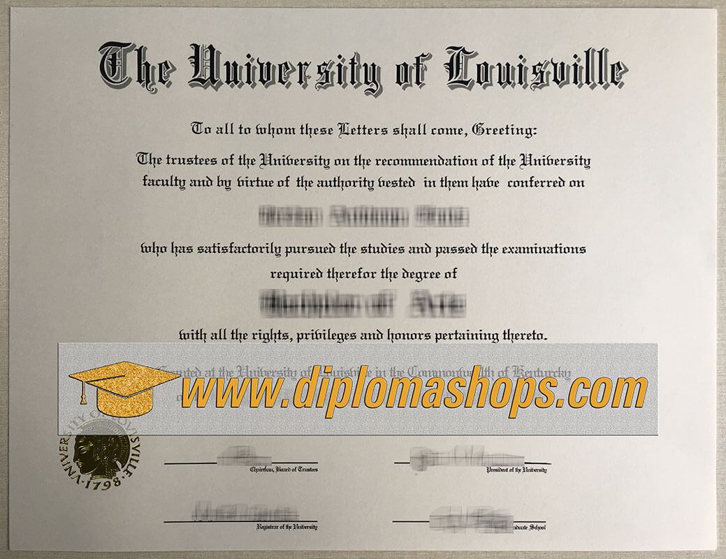 University of Louisville diploma