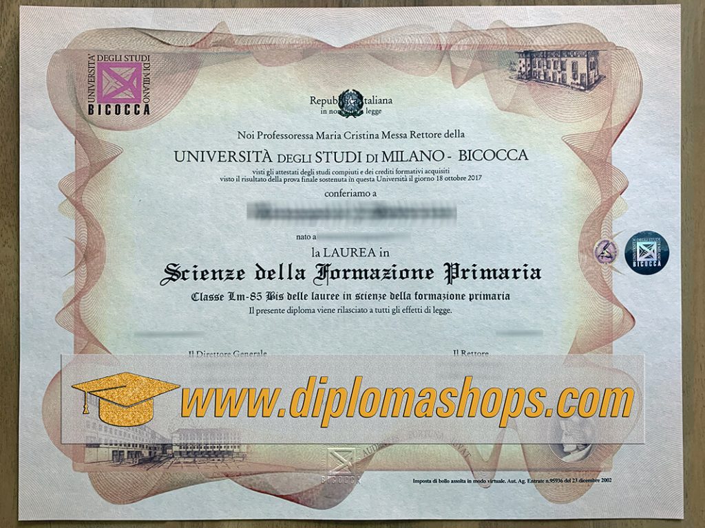 University of Milan Bicocca fake diploma University of Milan Bicocca fake diploma