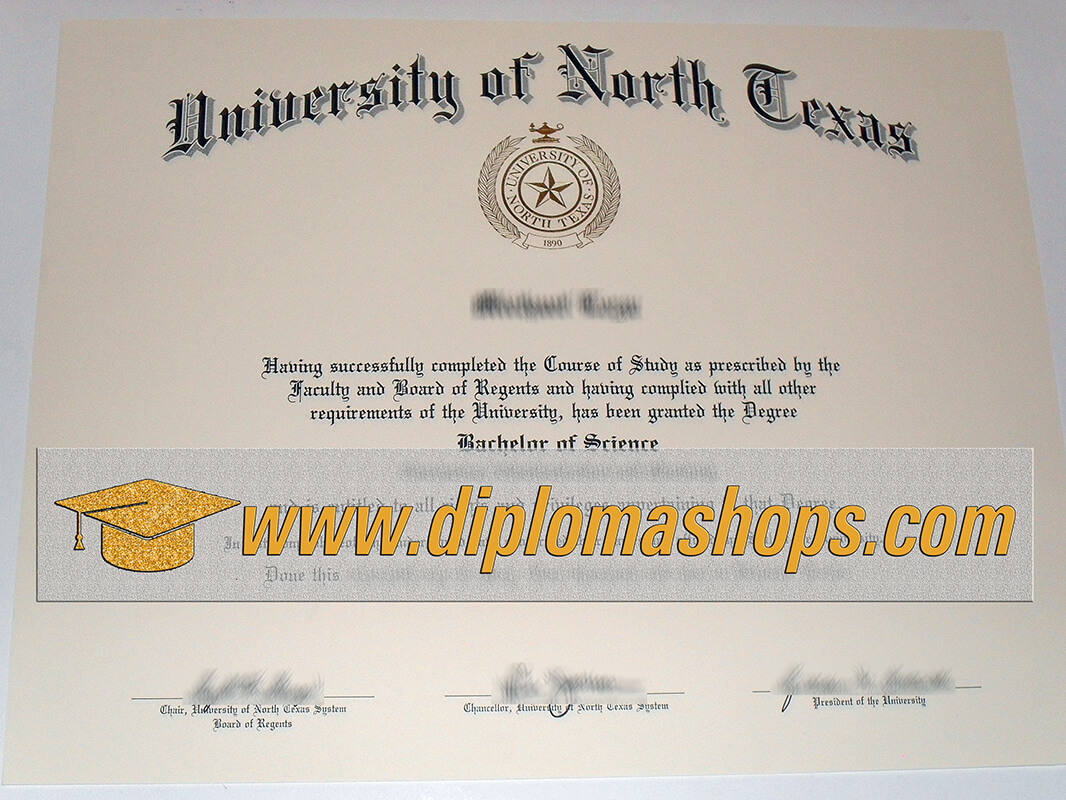 University of North Texas diploma