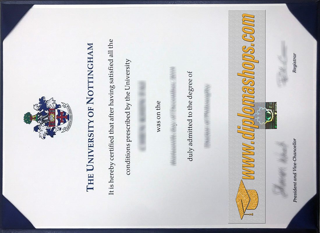 University of Nottingham fake degree certificate