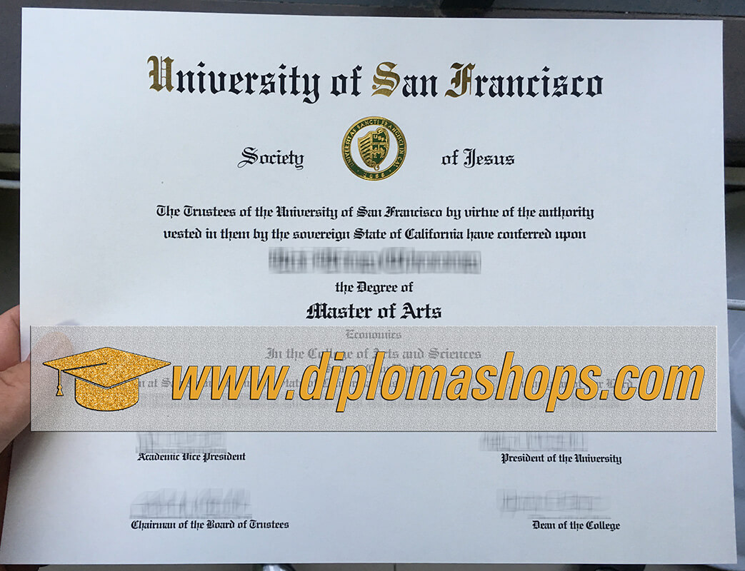 University of San Francisco diploma