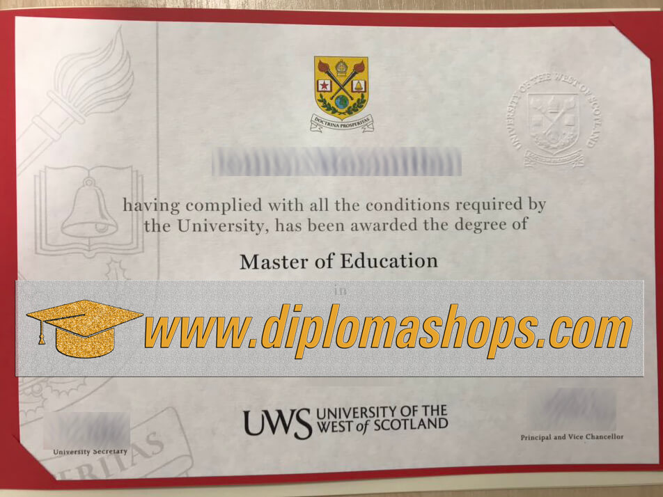University of the West of Scotland fake degree