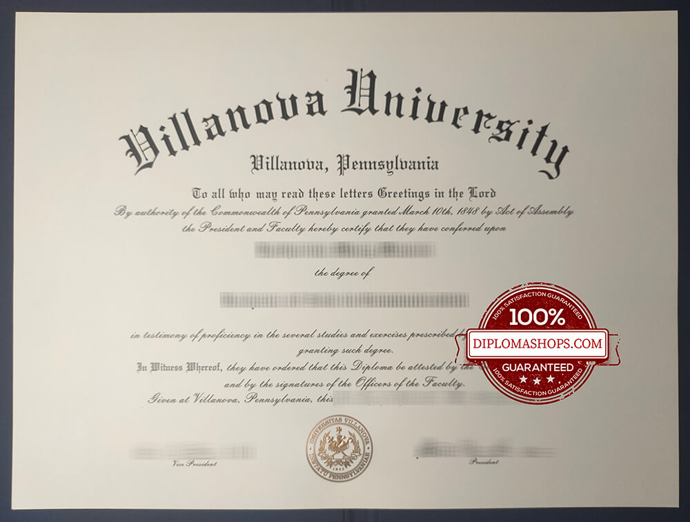 Villanova University fake diploma