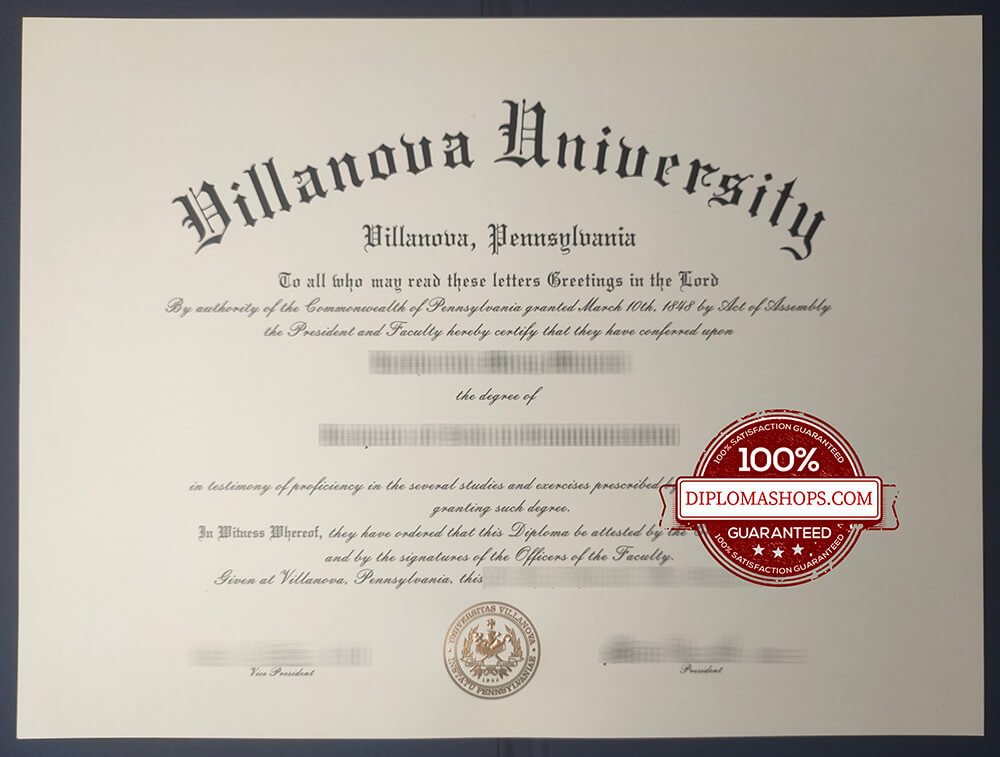 Villanova University fake diploma Villanova University fake diploma