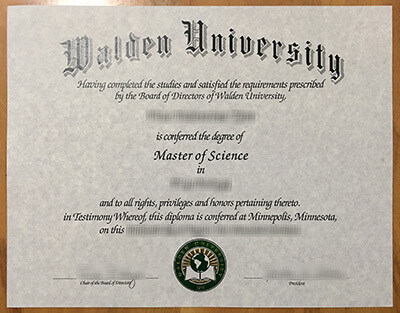 Walden University diploma