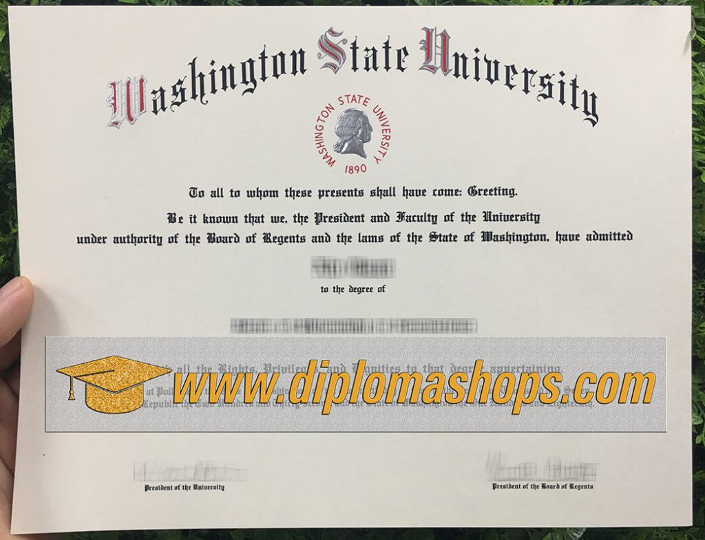 Washington State University fake diploma