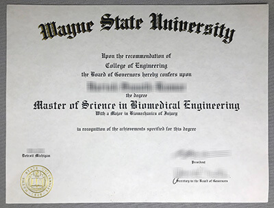 Wayne State University diploma
