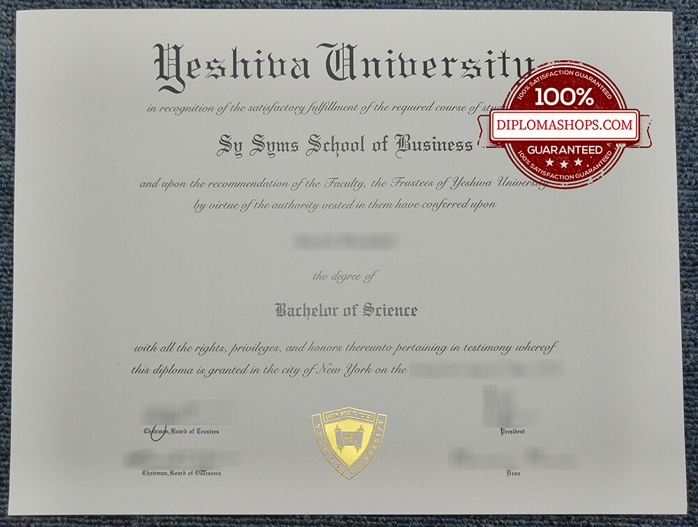 Yeshiva University fake Diploma Yeshiva University fake Diploma