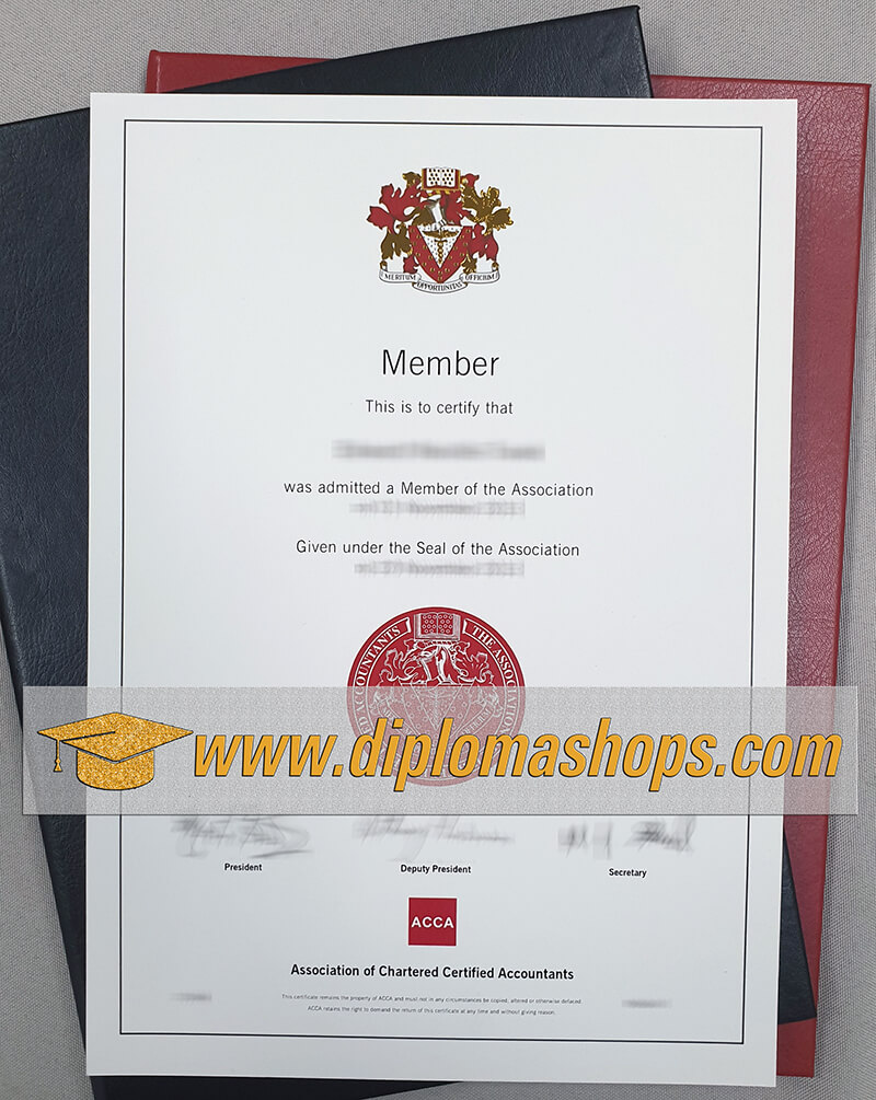 ACCA certificate