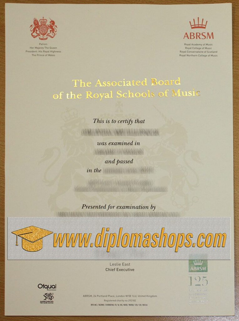 fake ABRSM diploma