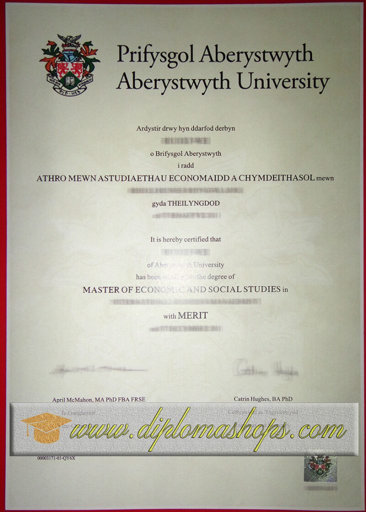 fake Aberystwyth University degree