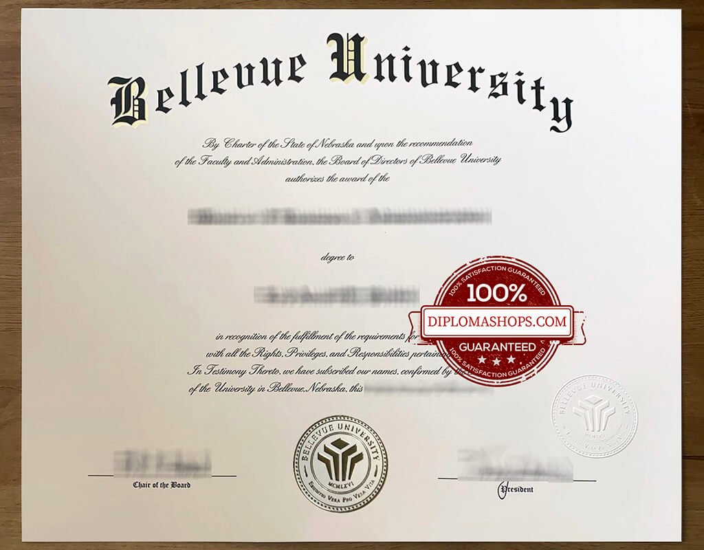 fake Bellevue College diploma