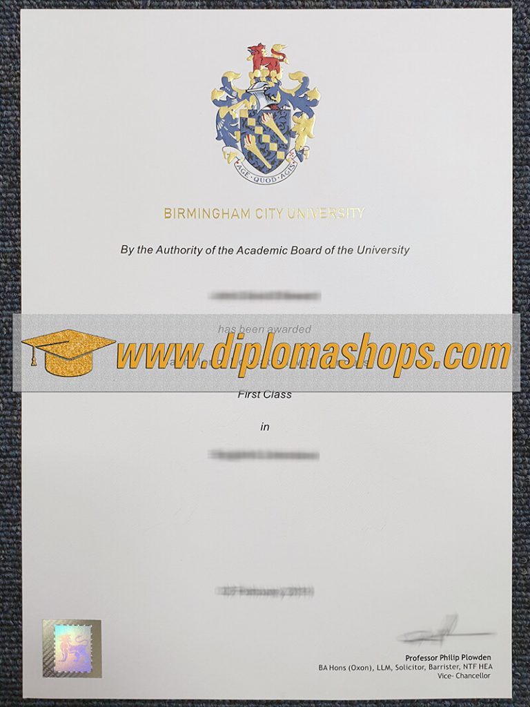 fake Birmingham City University degree