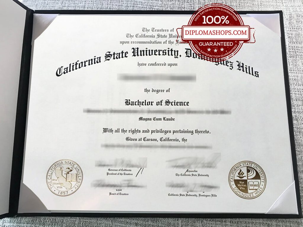 fake California State University Dominguez Hill diploma