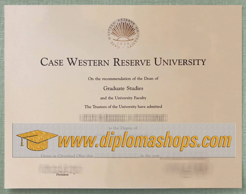 fake Case Western Reserve University diploma