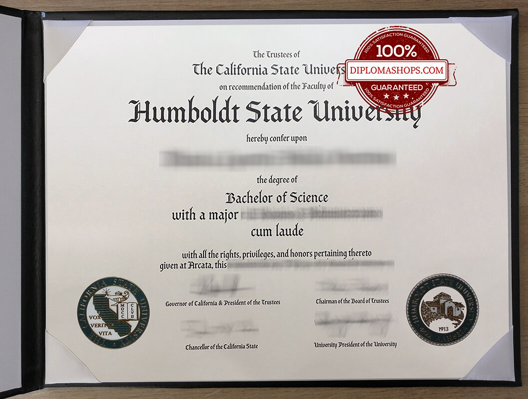 Humboldt State University Diploma, fake Humboldt State University Degree, fake Humboldt State University transcript
