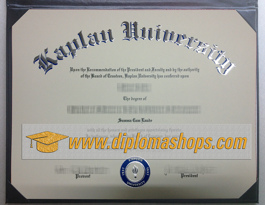 fake Kaplan University diploma