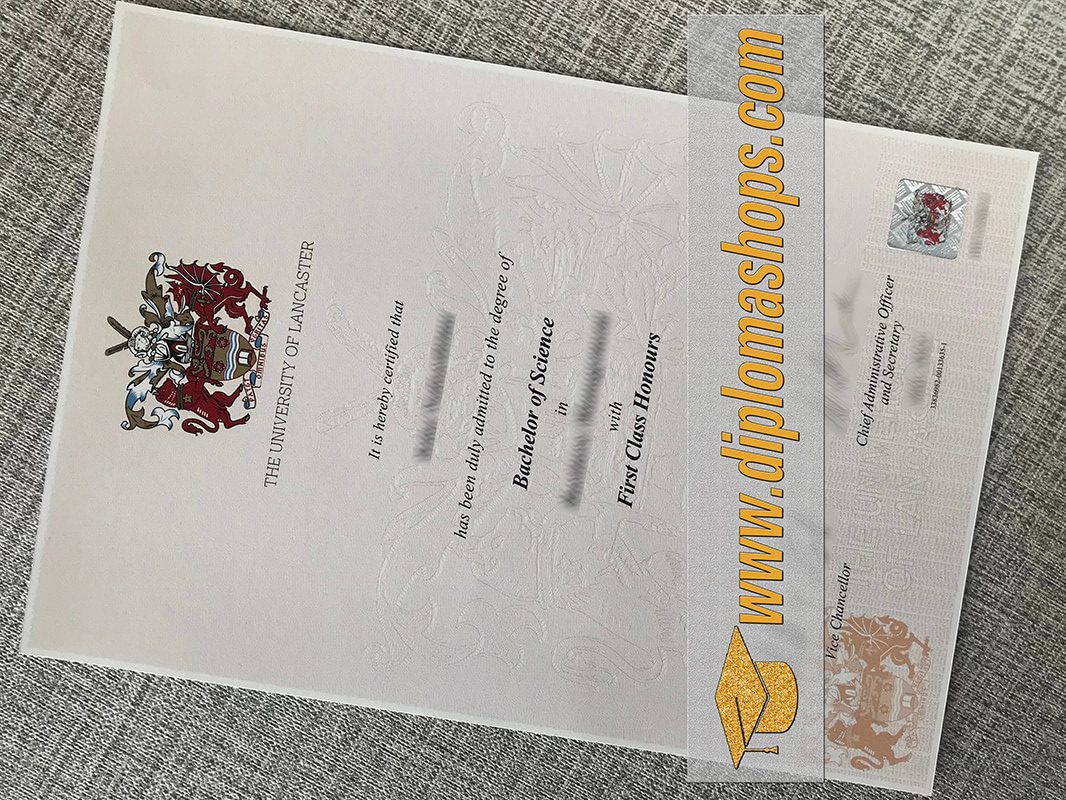 fake Lancaster University degree certificate