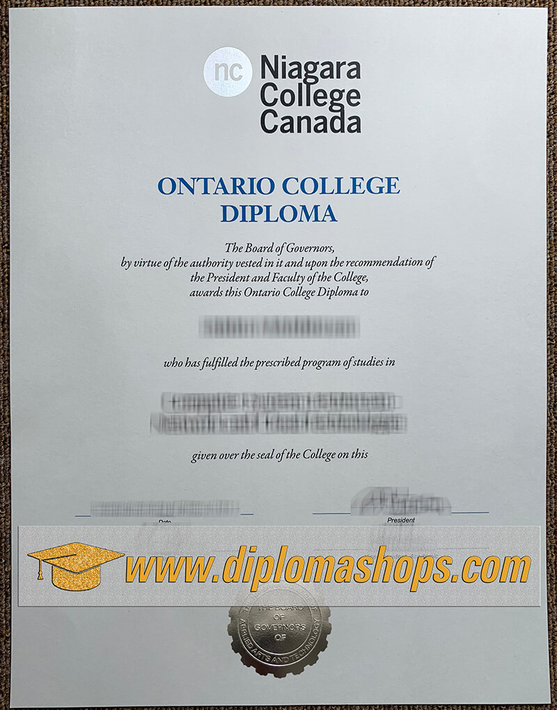 fake Niagara College Canada diploma