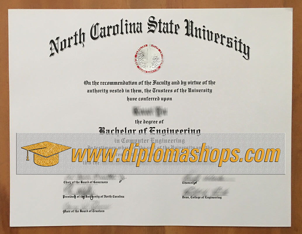 fake North Carolina State University diploma