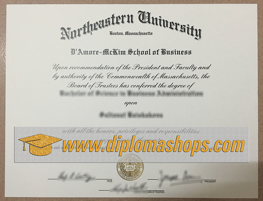 buy fake Northeastern University diploma