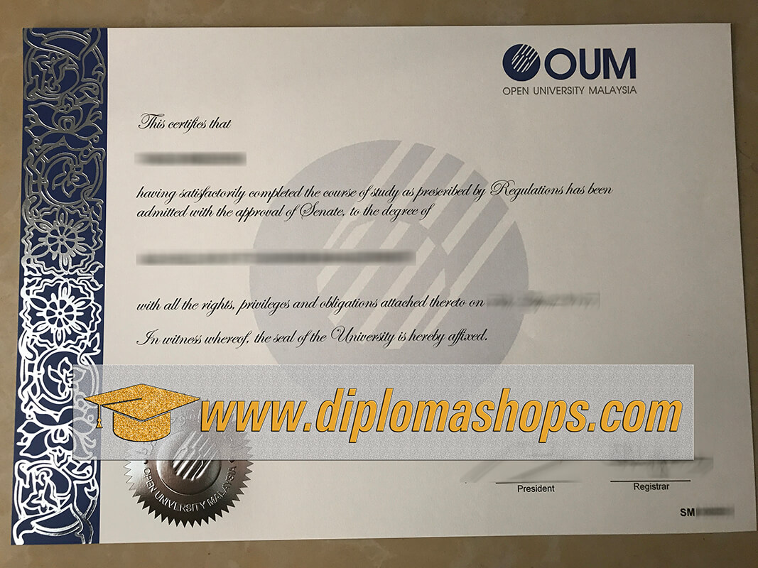 Channels to Buy Fake Diplomas from Open University of Malaysia