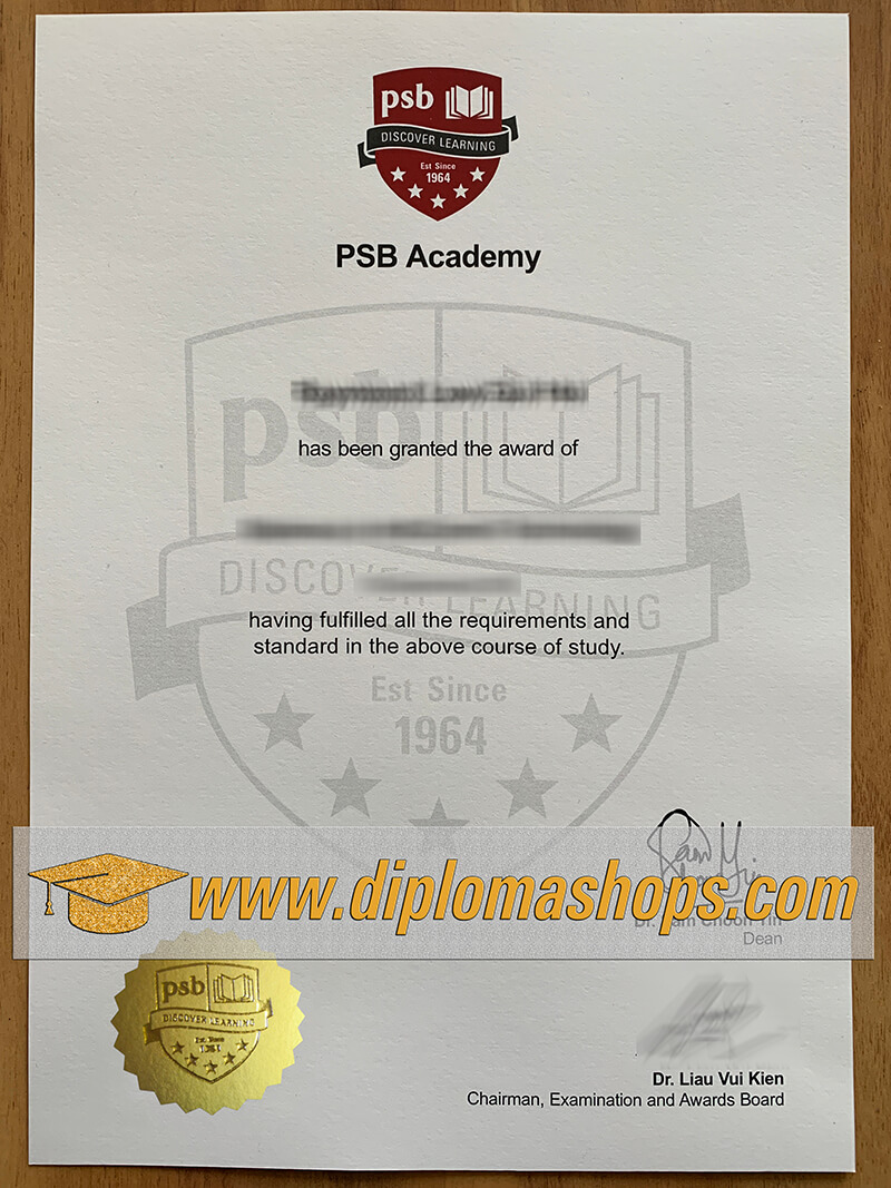 fake PSB Academy diploma