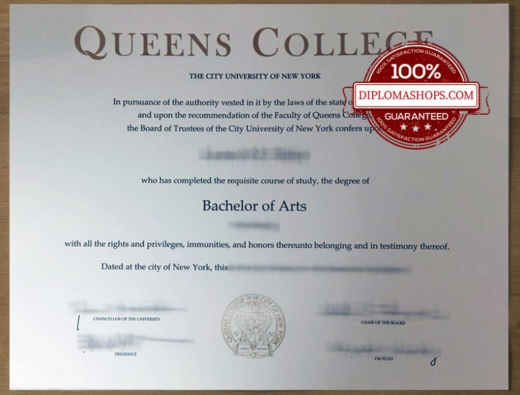 fake Queens College, City University of New York diploma fake Queens College, City University of New York diploma