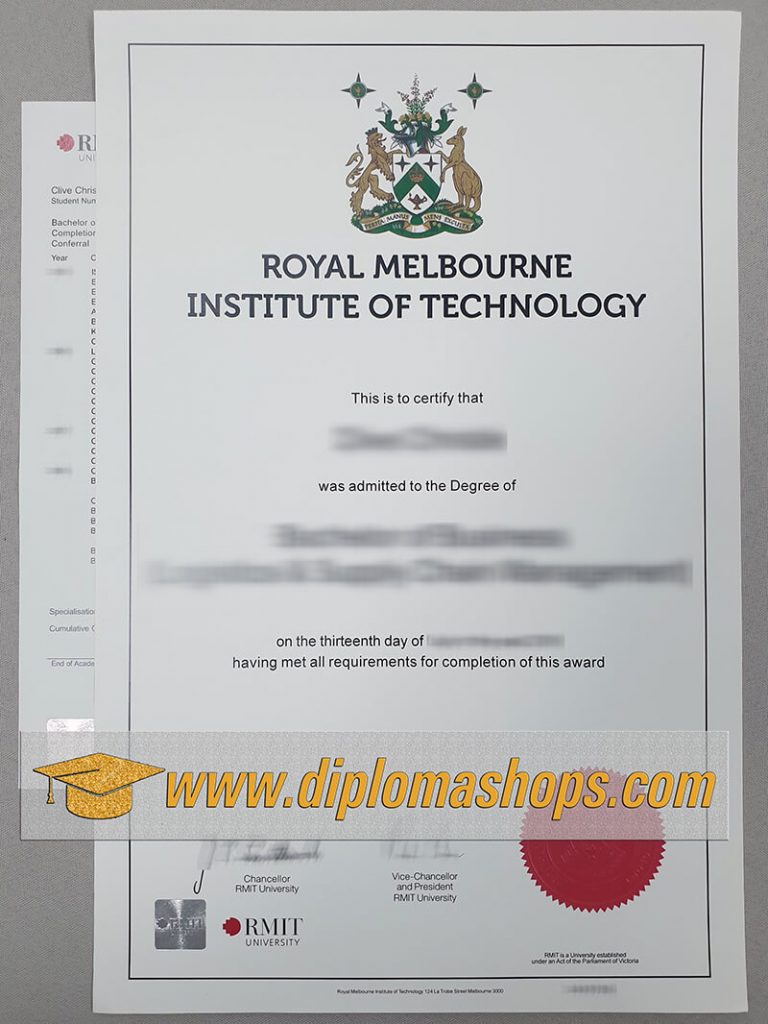 fake RMIT University diploma