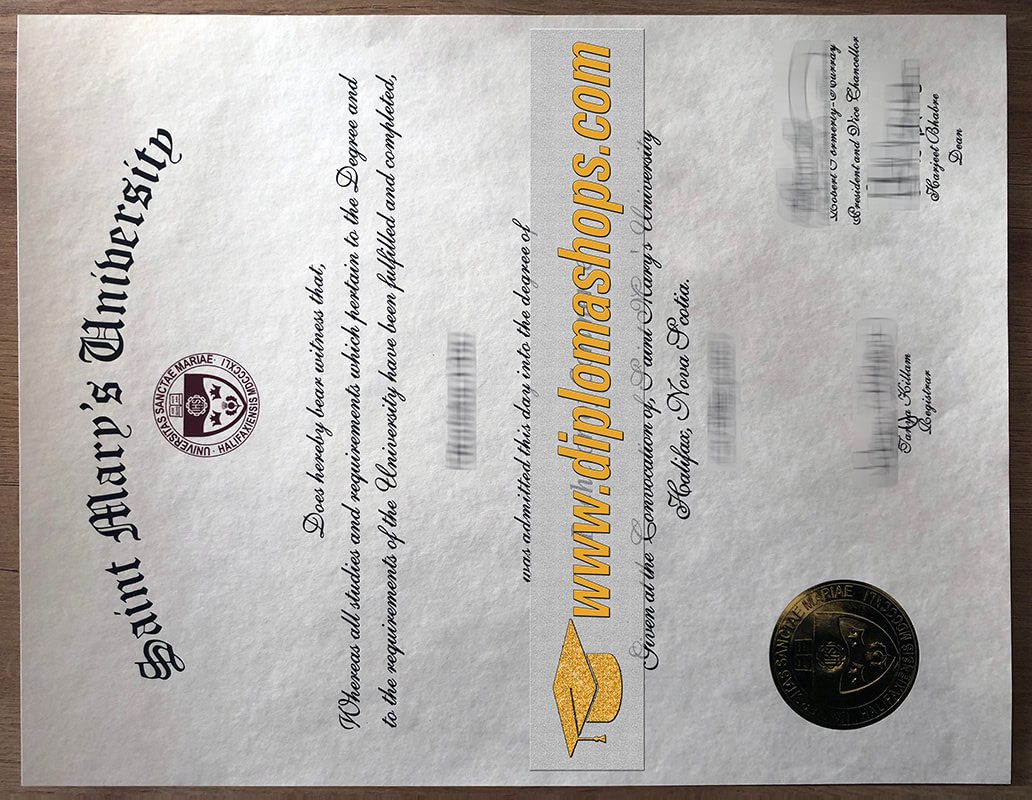 fake Saint Mary's University diploma