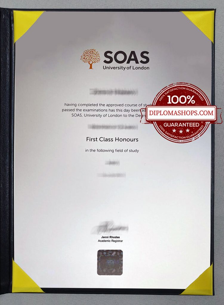fake SOAS diploma