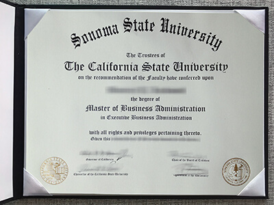 fake Sonoma State University diploma