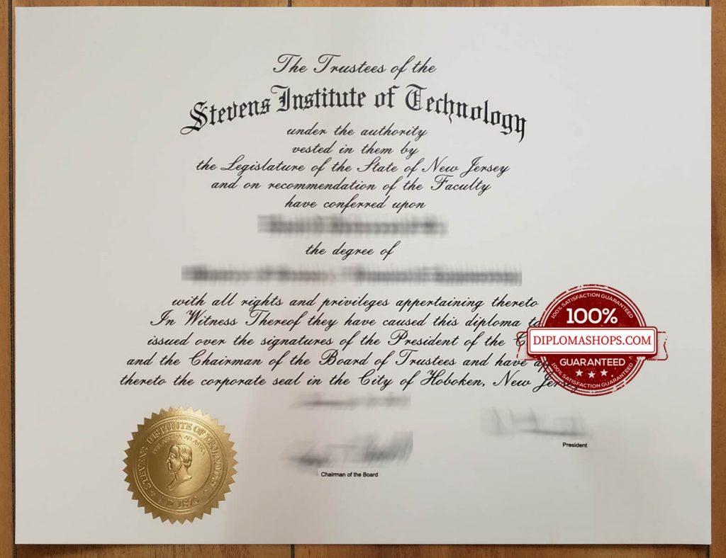 fake Stevens Institute of Technology diploma