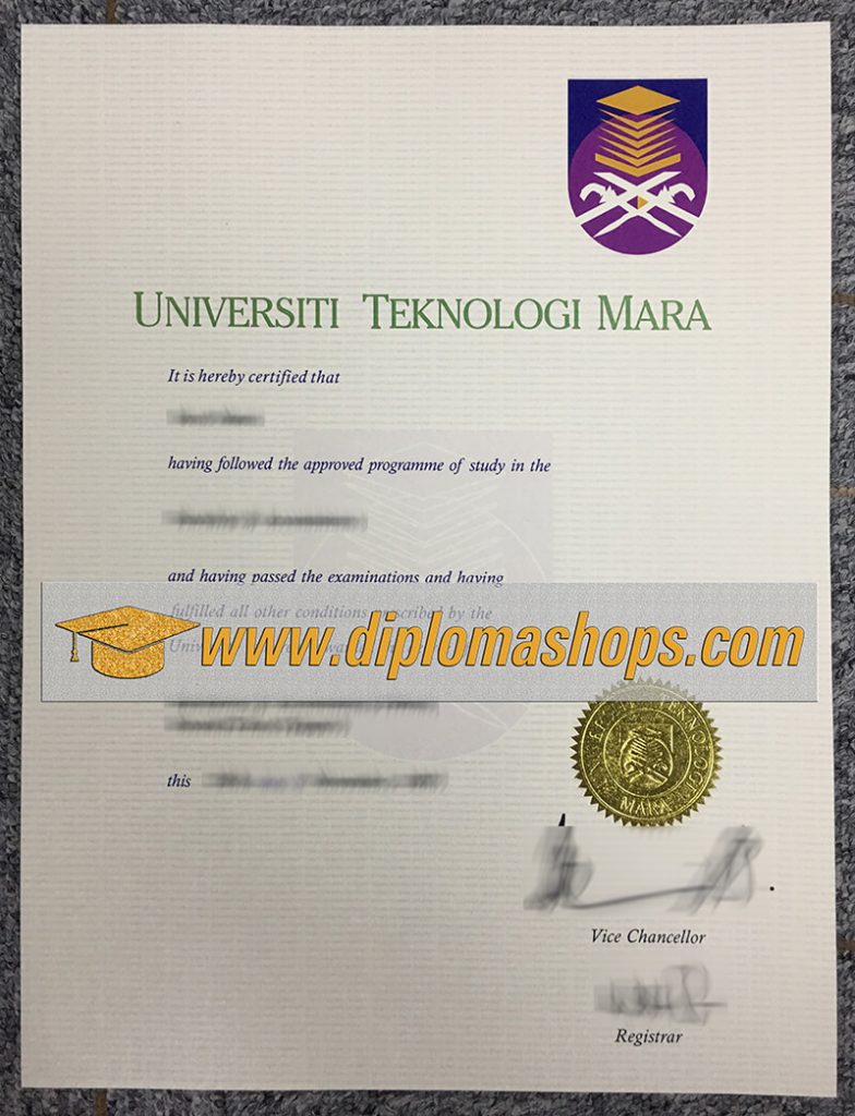 fake Universiti Teknologi MARA diploma