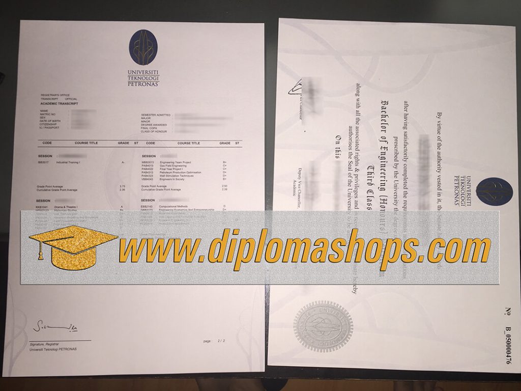 fake Universiti Teknologi Petronas diploma