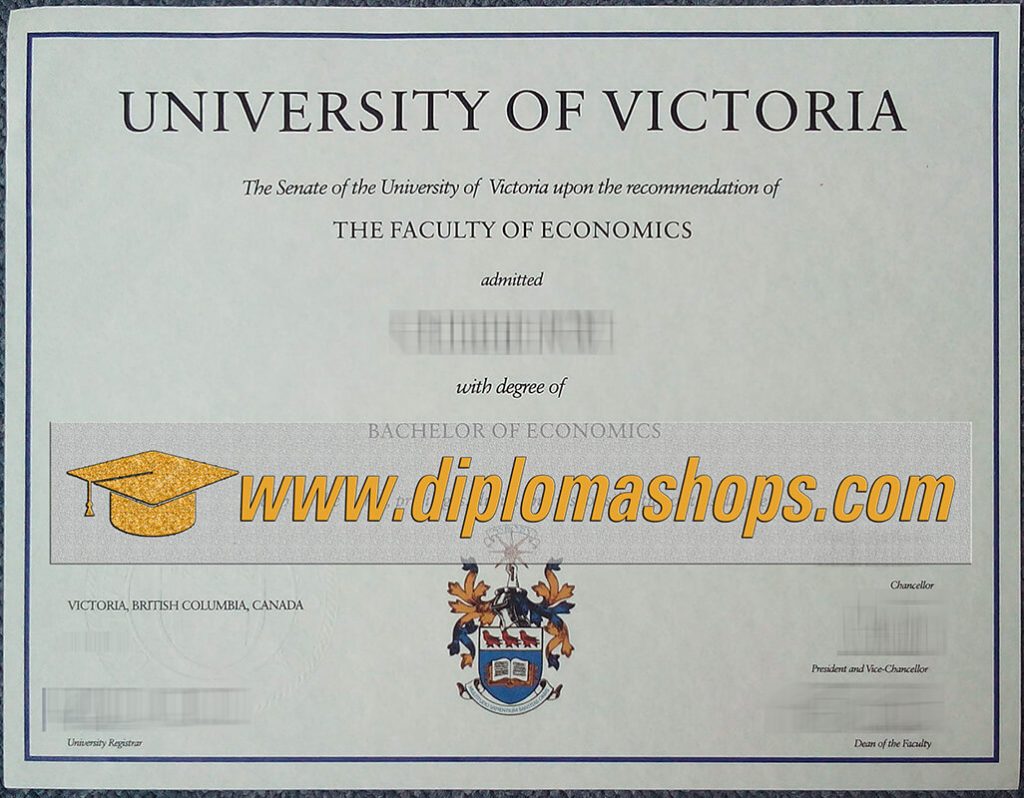 fake University Of Victoria diploma