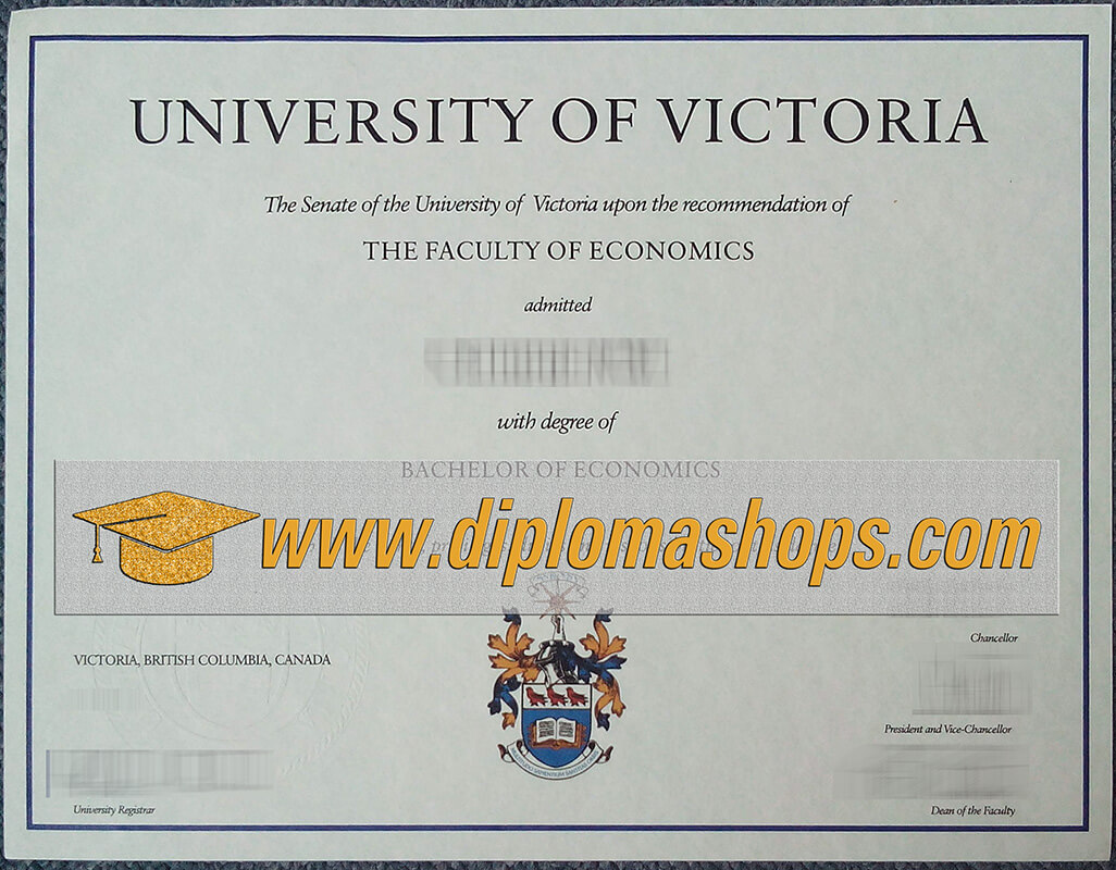fake University Of Victoria diploma