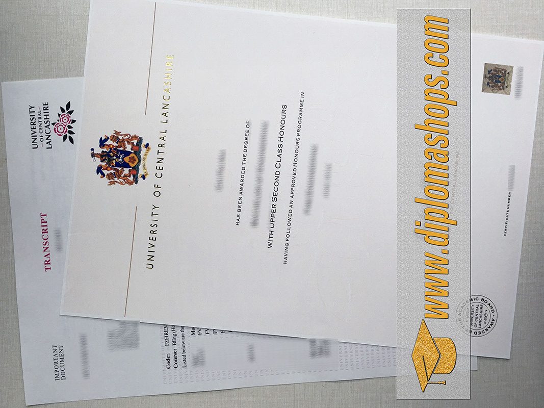 fake University of Central Lancashire degree