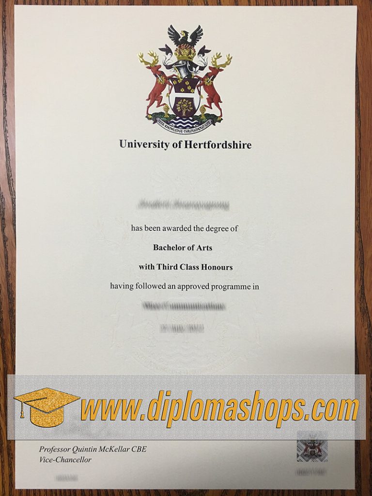 fake University of Hertfordshire degree