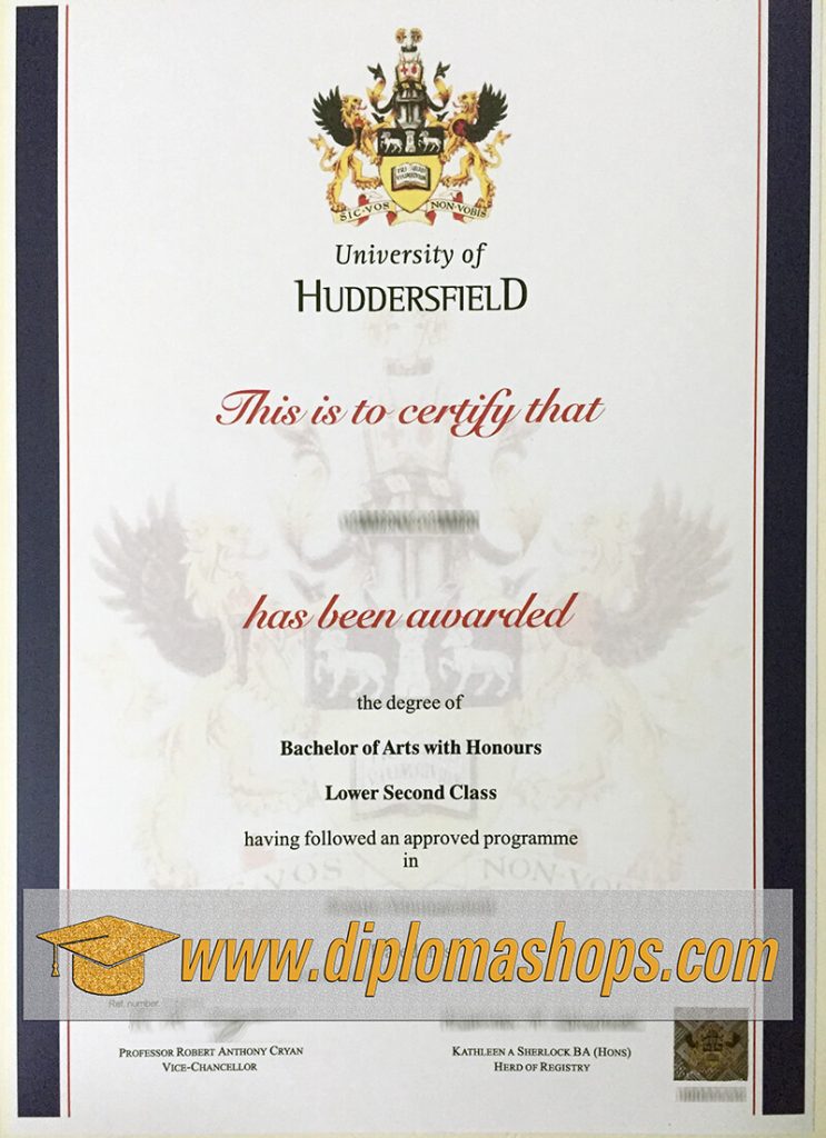 fake University of Huddersfield degree