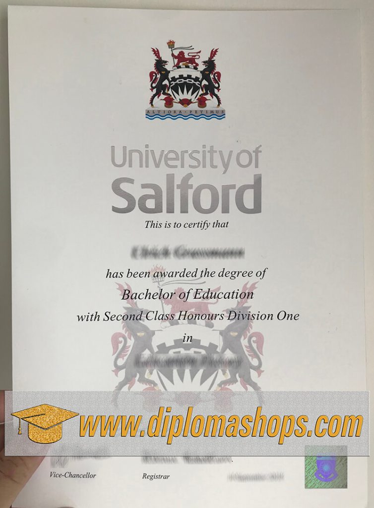 fake University of Salford degree