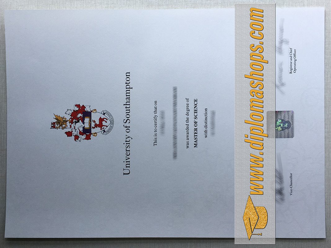 fake University of Southampton degree