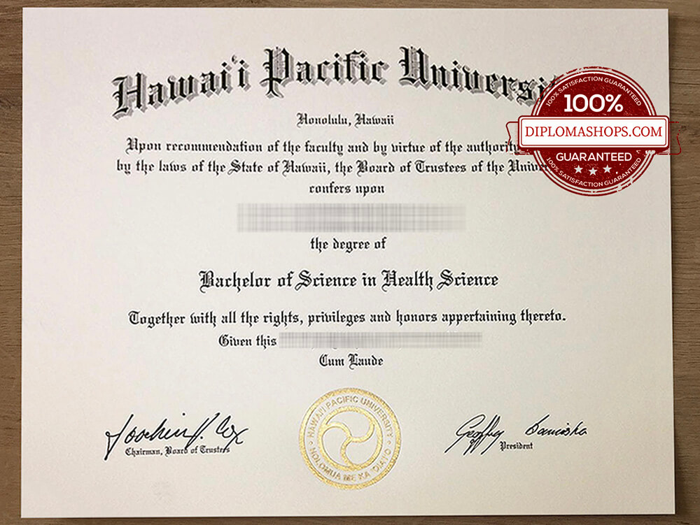 hawaii pacific university fake diploma