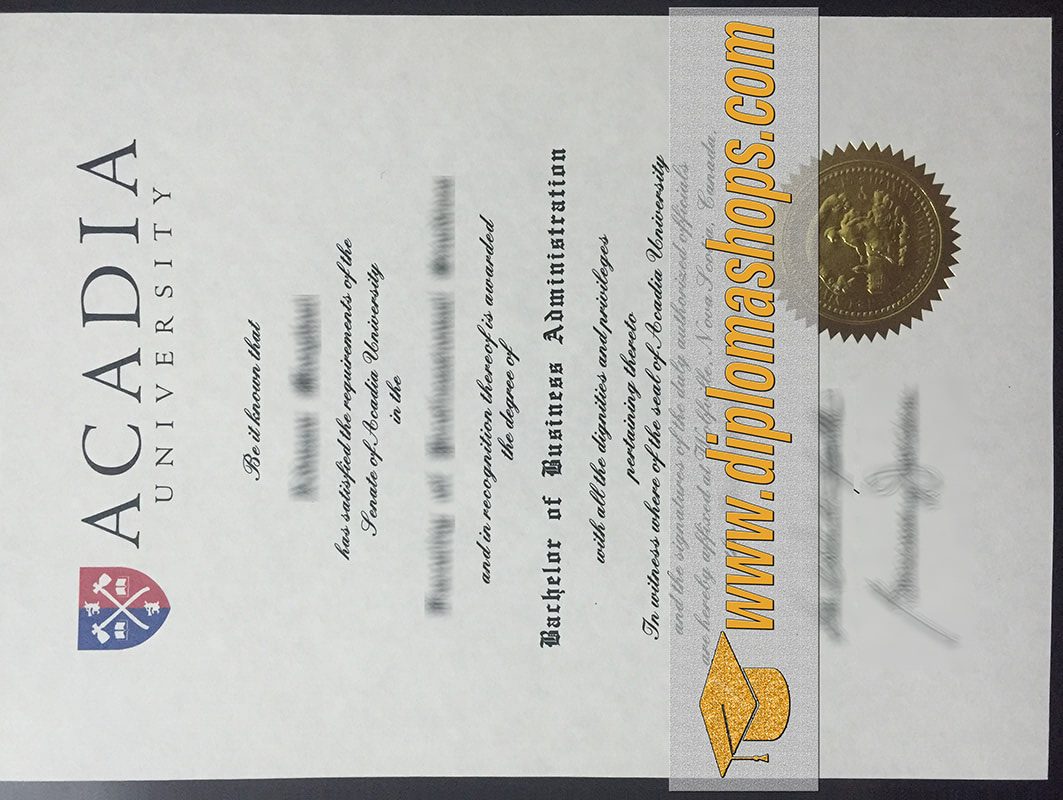 Acadia University fake diploma