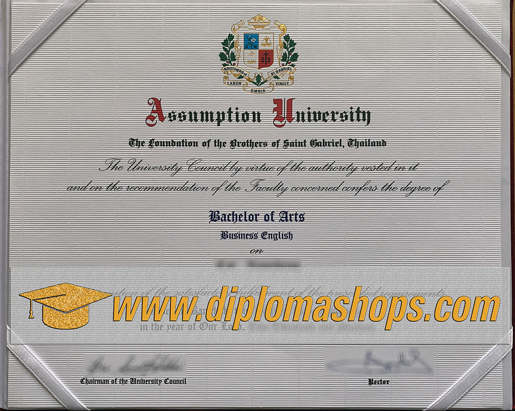 Assumption University fake diploma