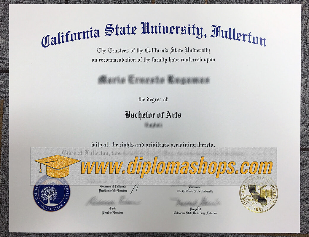 California State University Fullerton fake diploma