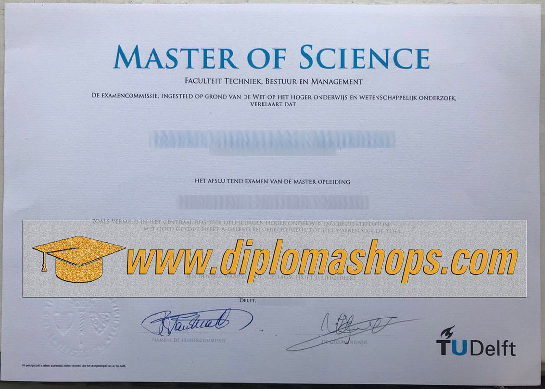 Delft University of Technology diploma