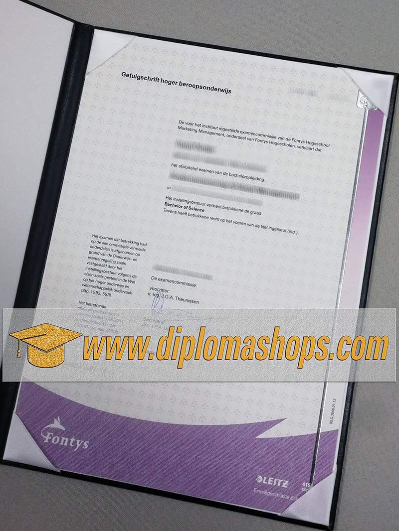 Fontys University diploma Fontys University diploma