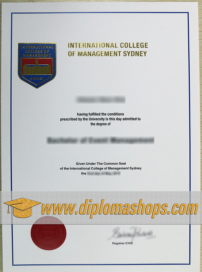 International College of Management Sydney diploma